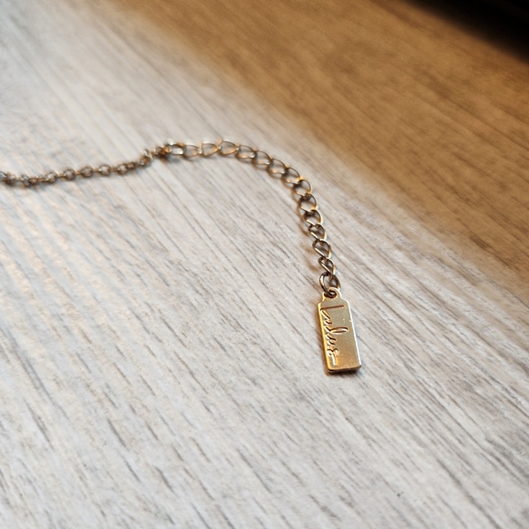 LuLus Gold Rhinestone Layered Necklace, NWOT fairycore delicate Ren faire - Picture 13 of 13